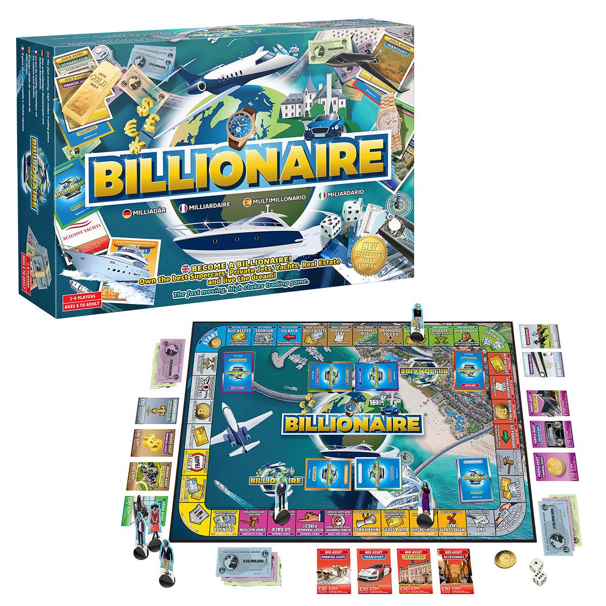 Billionaire Board Game | Billionaire Game - The Happy Puzzle Company