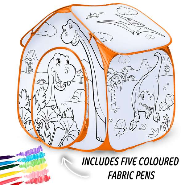 COLOUR YOUR OWN PLAY TENT - DINOSAURS