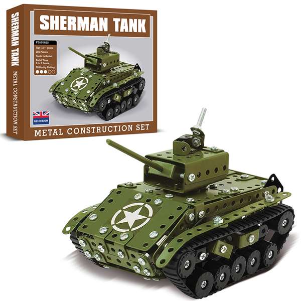 SHERMAN TANK METAL CONSTRUCTION KIT