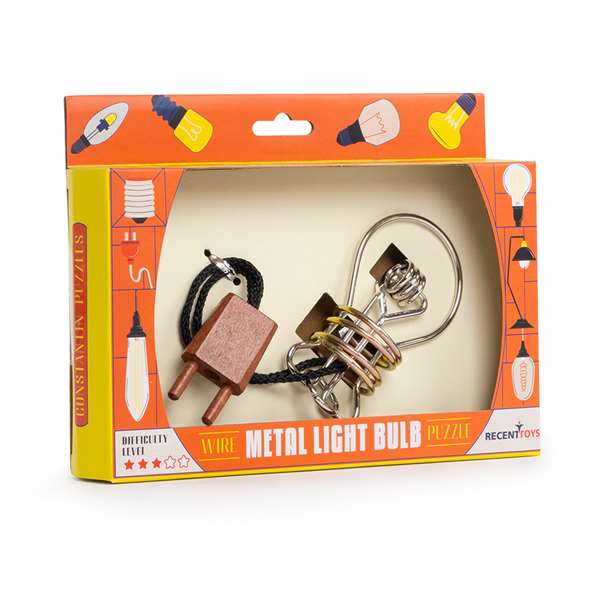 METAL LIGHTBULB WIRE PUZZLE