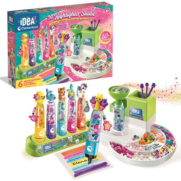 CLEMENTONI CREATE YOUR OWN HIGHLIGHTER KIT FOR CHILDREN