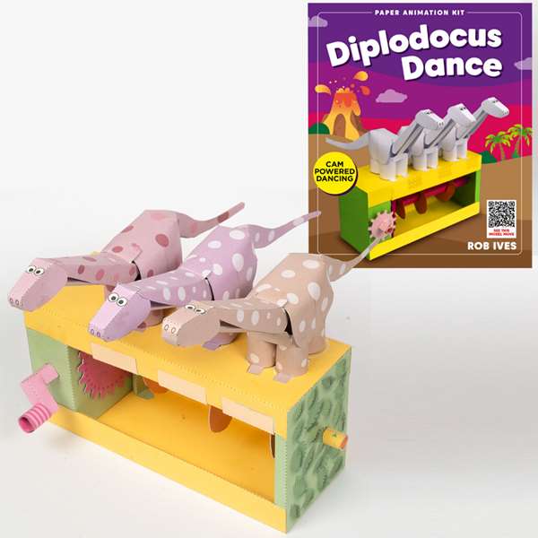 DIPLODOCUS DANCE - ANIMATED PAPER KITS 