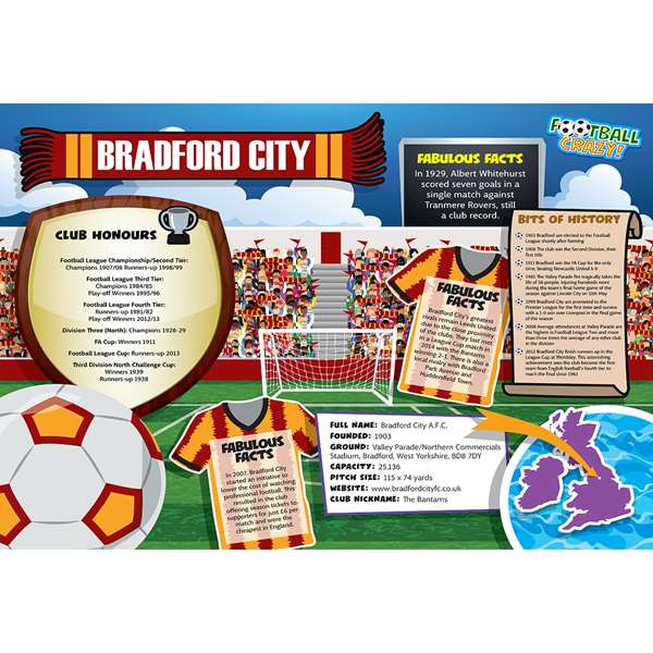 FOOTBALL CRAZY BRADFORD CITY (CRF400)