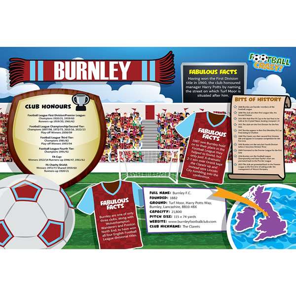 FOOTBALL CRAZY BURNLEY (CRF400)