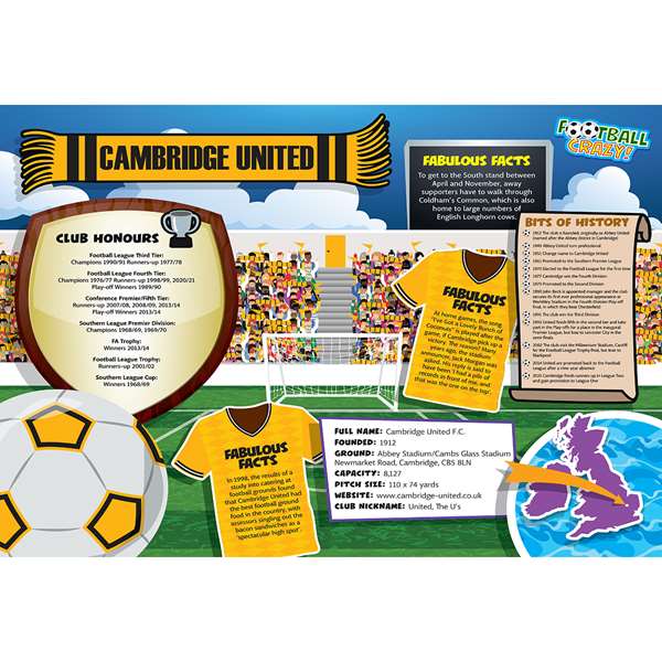 FOOTBALL CRAZY CAMBRIDGE UTD (CRF400)