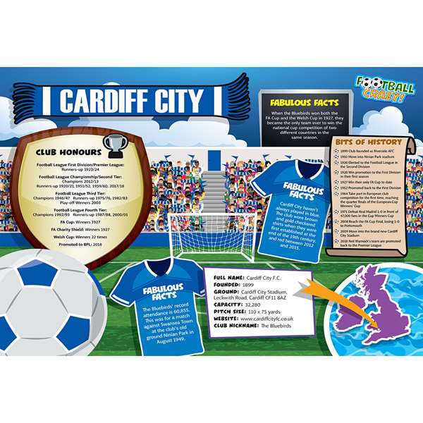 FOOTBALL CRAZY CARDIFF CITY (CRF400)