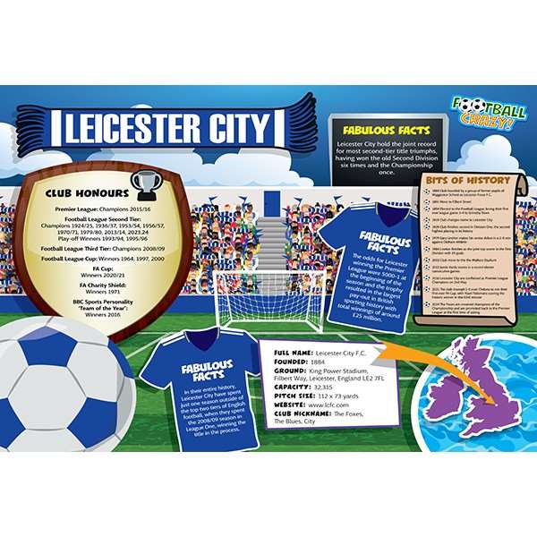 FOOTBALL CRAZY LEICESTER CITY (CRF400)