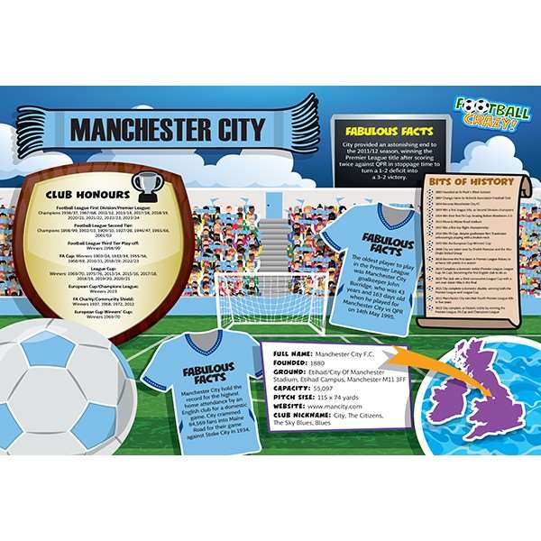 FOOTBALL CRAZY MANCHESTER CITY (CRF400)