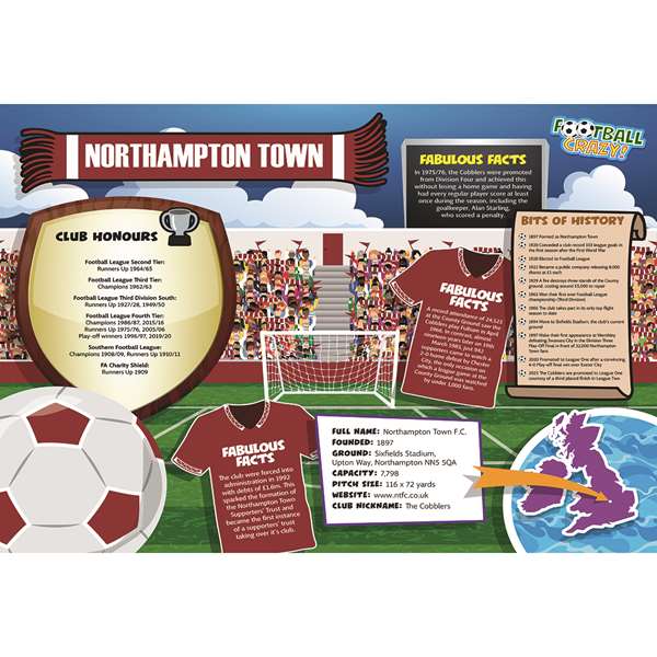 FOOTBALL CRAZY NORTHAMPTON TOWN (CRF400)