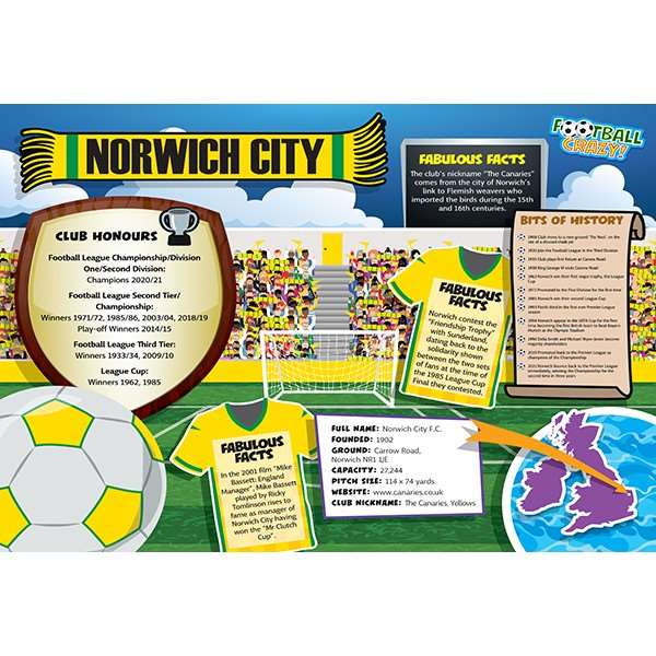 FOOTBALL CRAZY NORWICH CITY (CRF400)