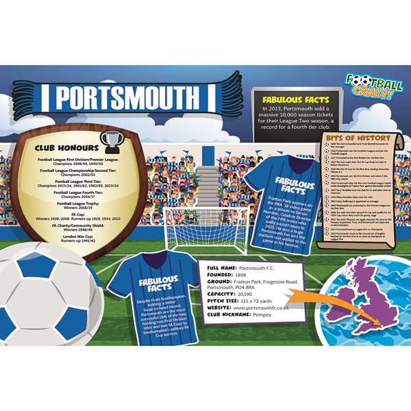 FOOTBALL CRAZY PORTSMOUTH (CRF400)