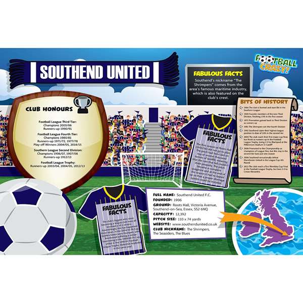 FOOTBALL CRAZY SOUTHEND UTD (CRF400)